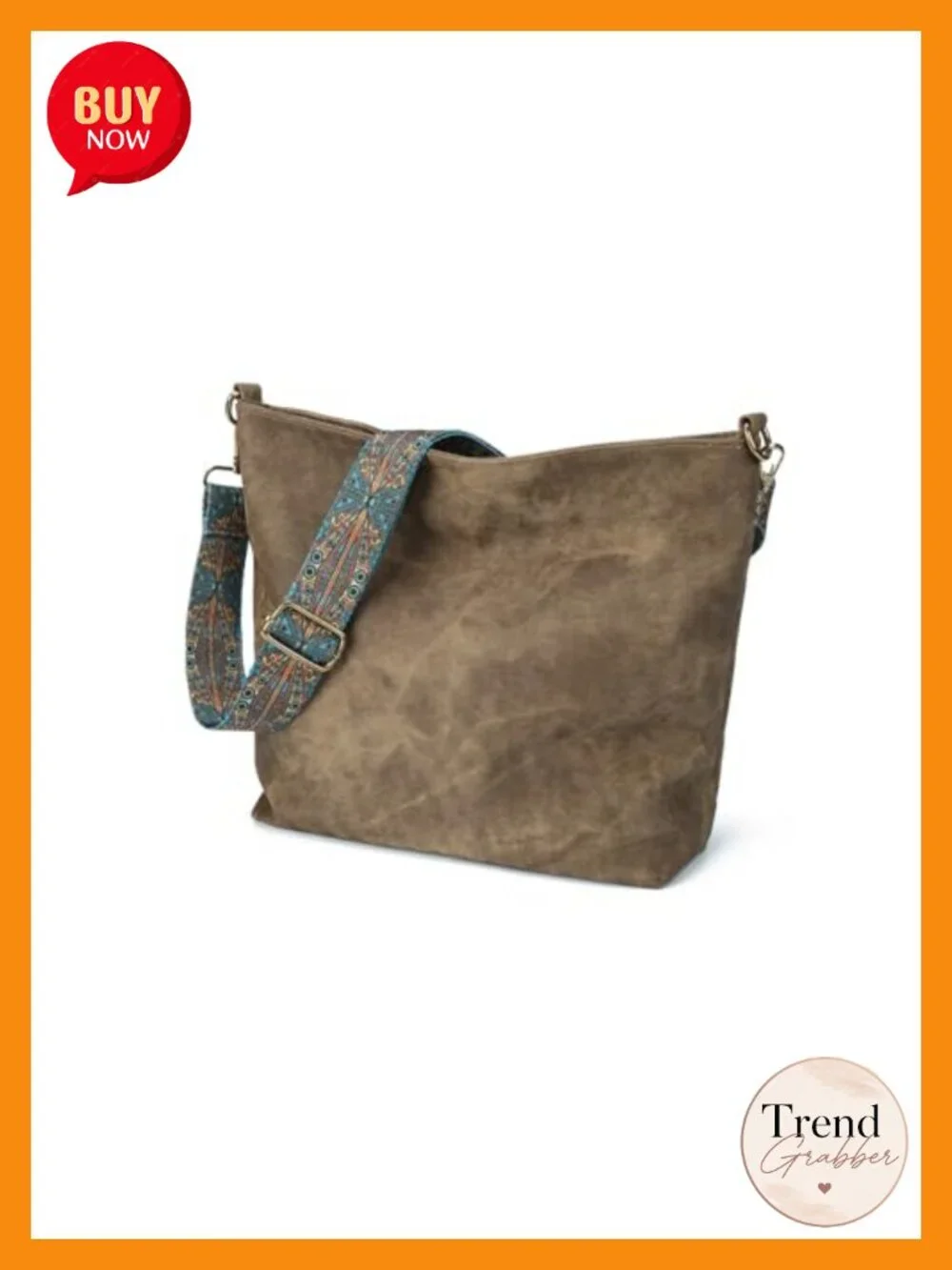 Genuine Leather Slouchy Bucket Hobo Crossbody Shoulder Bag Travel